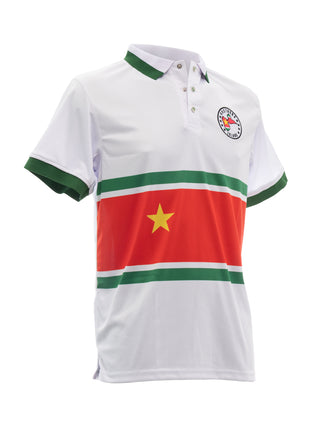 Polo Guadeloupe Homme Drapeau Blanc