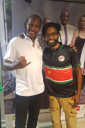 Polo Guadeloupe Homme Drapeau Noir